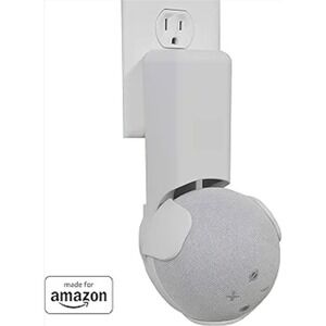 Echogear Outlet Hanger Wall Mount White for Amazon Echo Dot 4th Gen EGMA-EDH1-W
